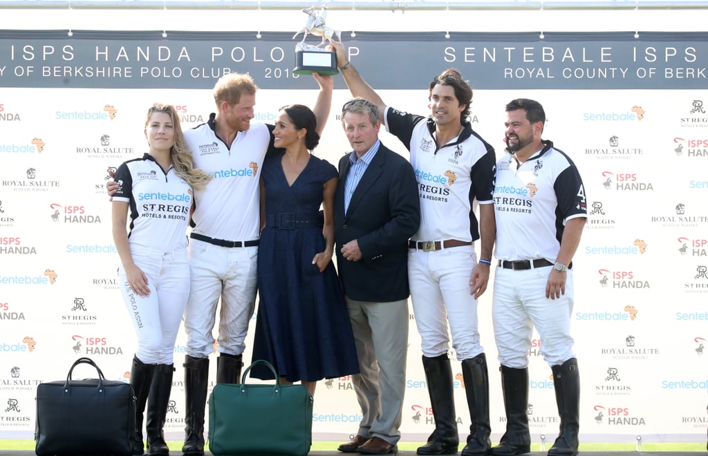 Prince Harry and Meghan Markle at Sentebale Polo 2018