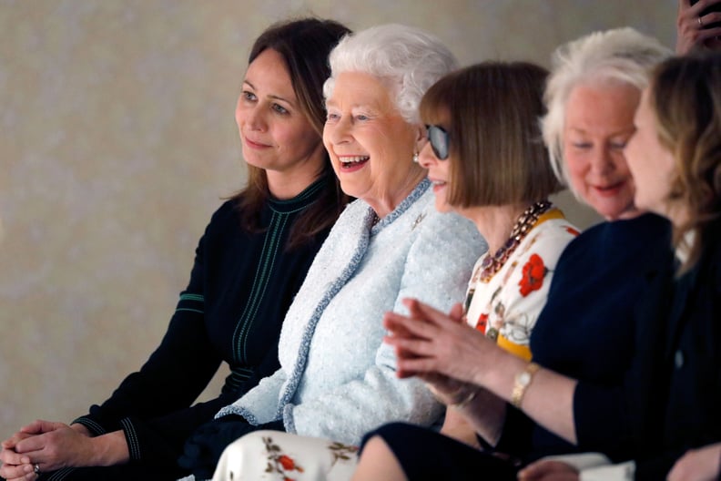Queen Elizabeth II at Fashion Week
