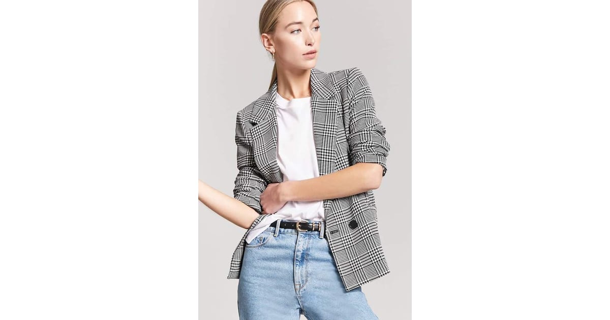 forever 21 plaid blazer