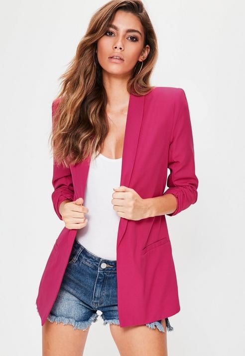 Missguided Tailored Blazer | Gal Gadot Oscar de la Renta Pink Suit ...