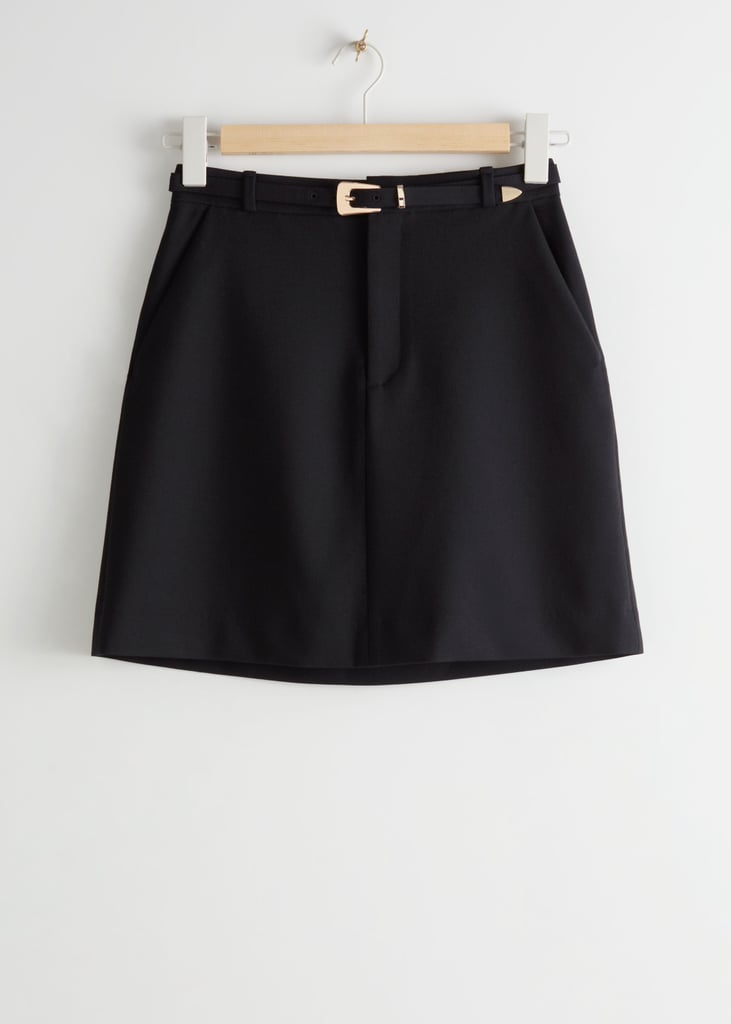 Belted Mini Skirt