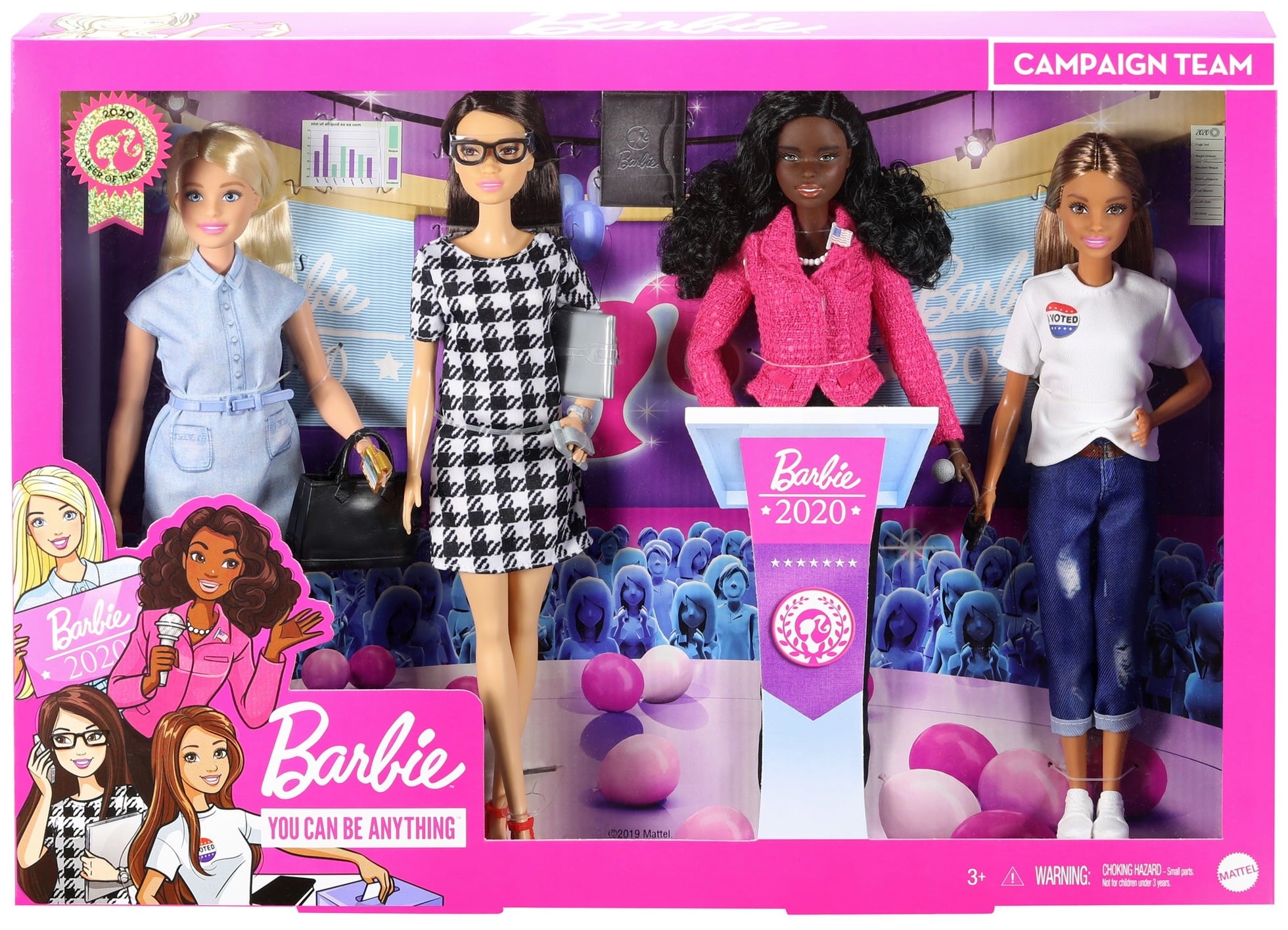 Barbie career of the year campaign team giftset top