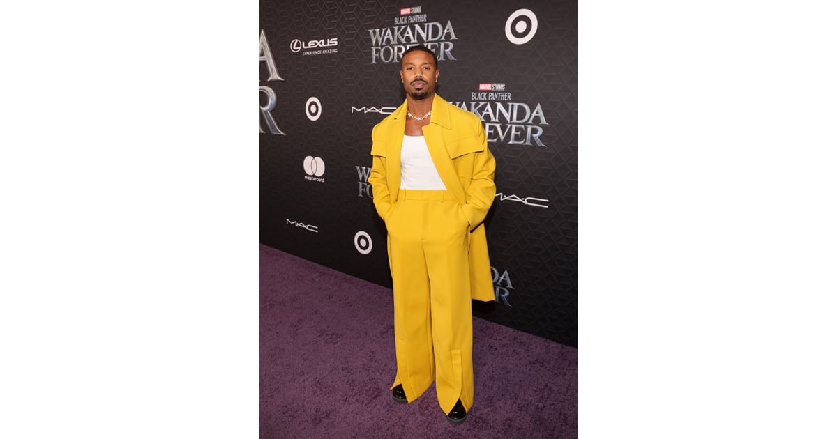 Michael B. Jordan at the Black Panther: Wakanda Forever World Premiere, Rihanna and A$AP Rocky Walk First Red Carpet as Parents For Black Panther  2 Premiere