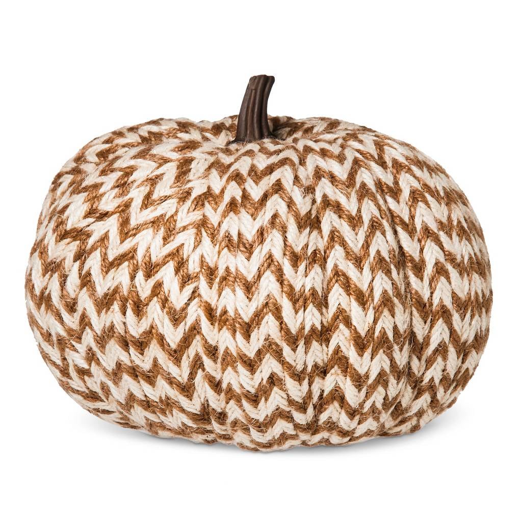 Brown Chevron Pumpkin