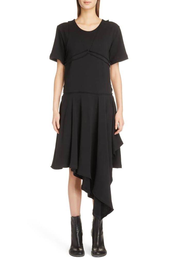 JW Anderson Raw Edge Asymmetrical T-Shirt Dress