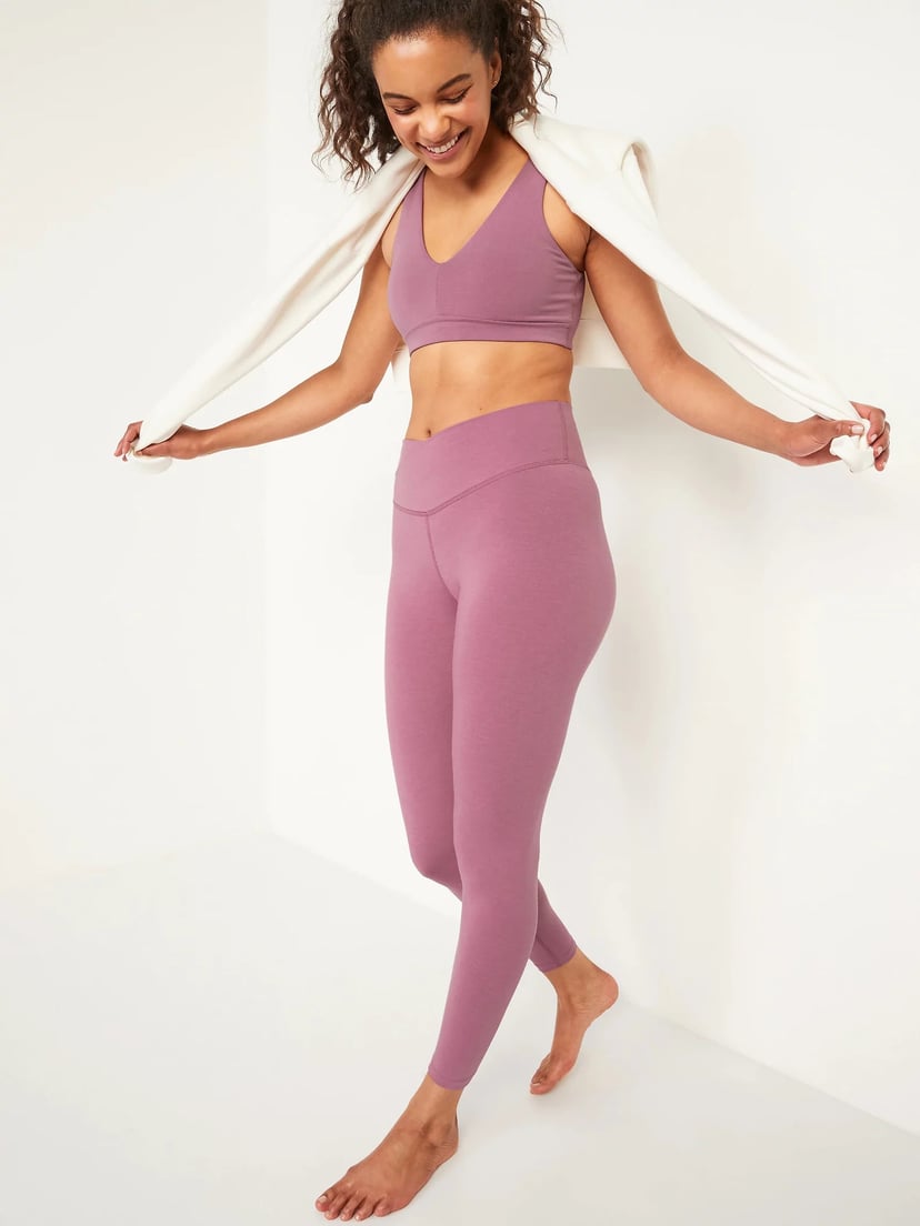 Beige Grey Plants Sex Yoga Pants for Women Activewear Leggings for