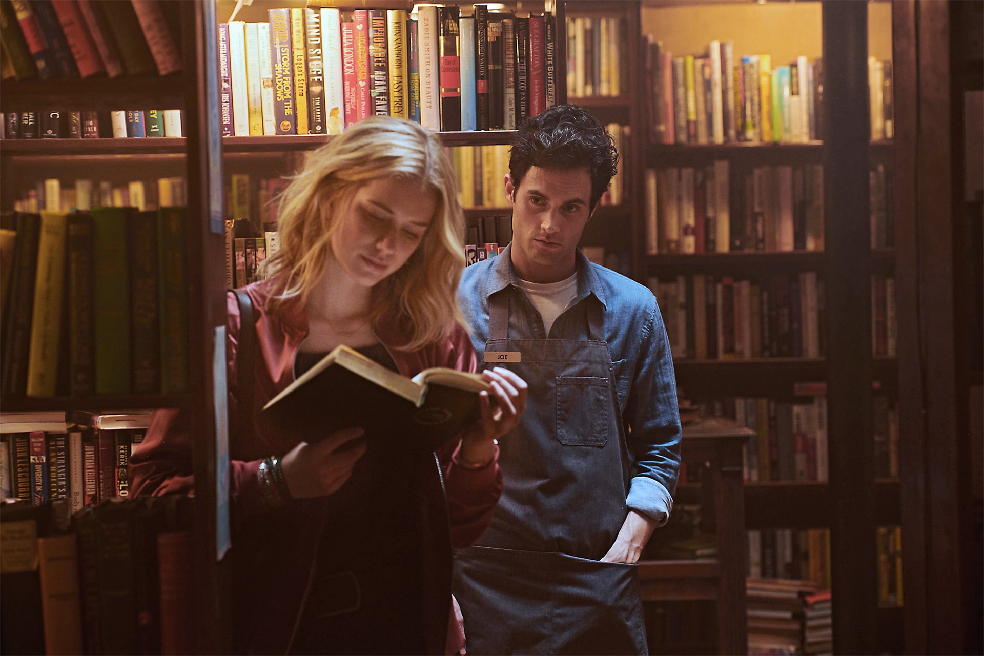 YOU, from left: Elizabeth Lail, Penn Badgley, (Season 1, premieres Sept. 9, 2018). photo: Bettina Strauss / Lifetime TV /  Courtesy: Everett Collection