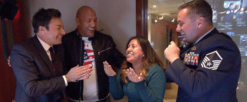 Dwayne Johnson Surprises Military Family on Tonight Show