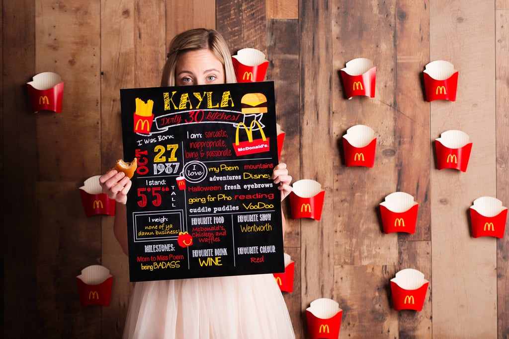 Woman's 30th Birthday McDonald's Photo Shoot