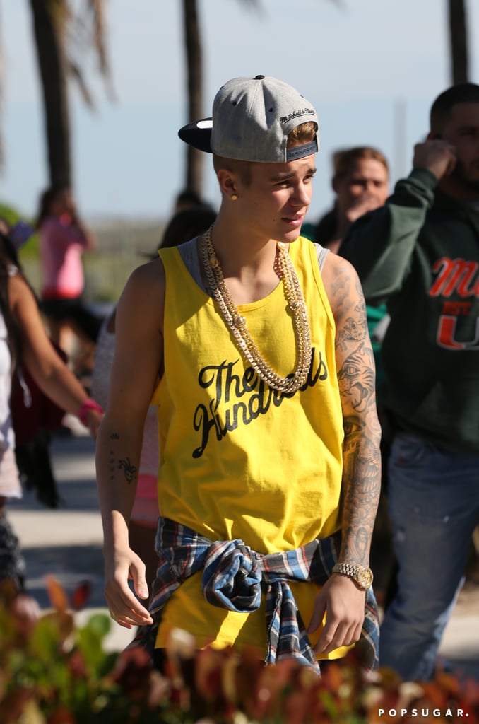 Justin Bieber on Miami Beach Before His Arrest