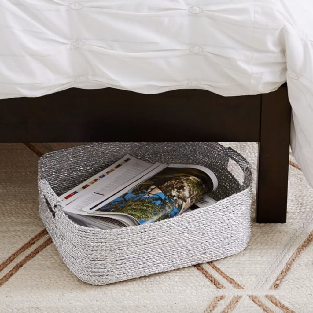 Something Open: West Elm Metallic Woven Underbed Storage Basket