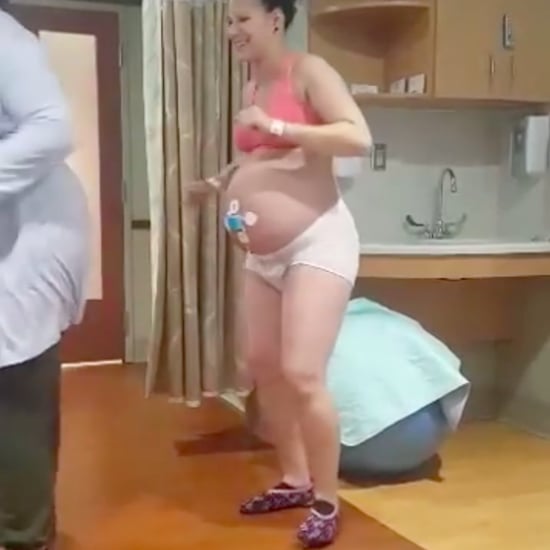 Woman Dances to Wobble in Labor