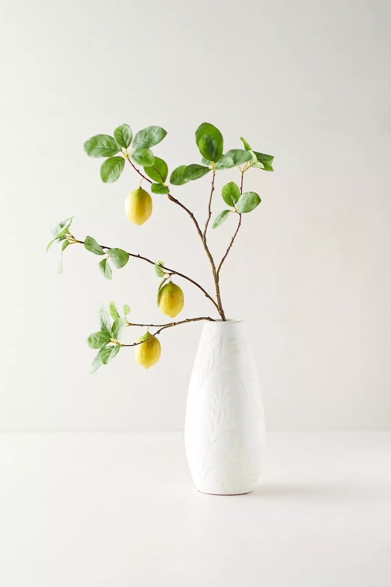 A Zesty Display: Faux Lemon Tree Branch