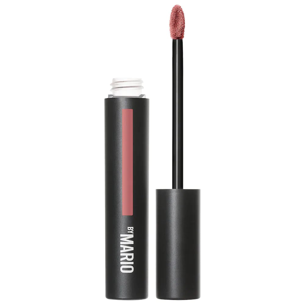 A Soft-Matte Lip: Makeup by Mario Ultra Suede Cozy Lip Creme in Miss Mauve