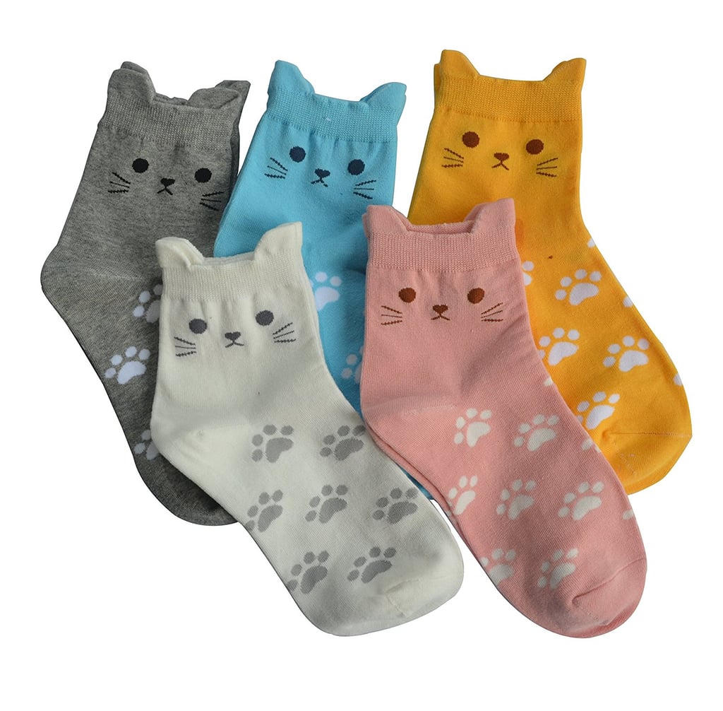 Cute Cat Socks Best Amazon Gifts 2019 POPSUGAR Smart Living Photo 41