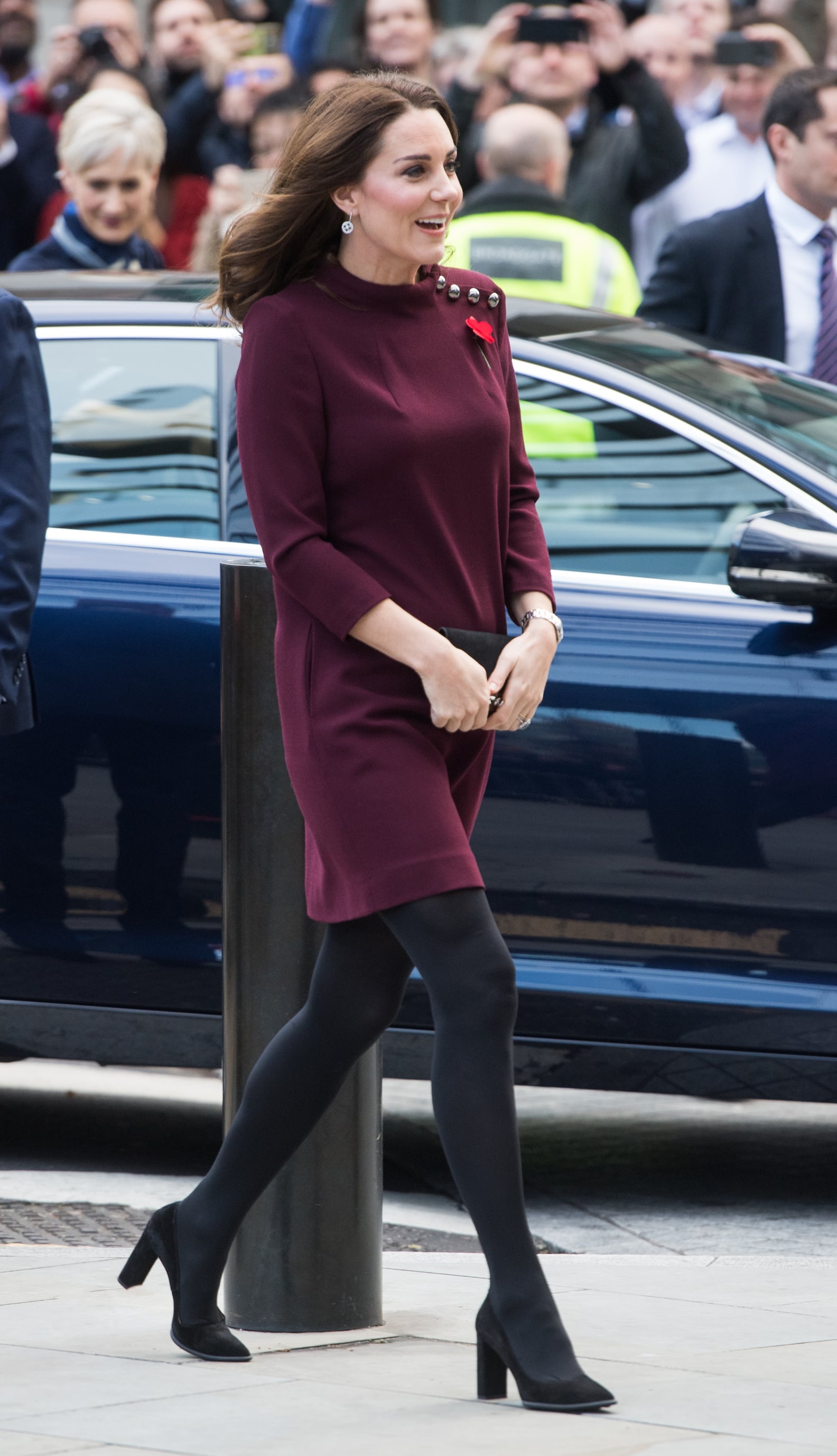 Kate Middleton Red Goat Dress | POPSUGAR Fashion