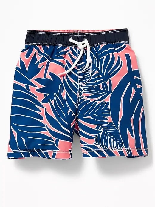 Old Navy Palm-Leaf Print Swim Trunks