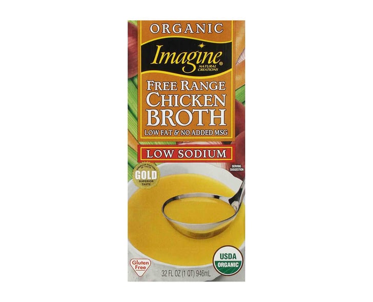 Imagine Organic LowSodium Free Range Chicken Broth Whole30 Groceries