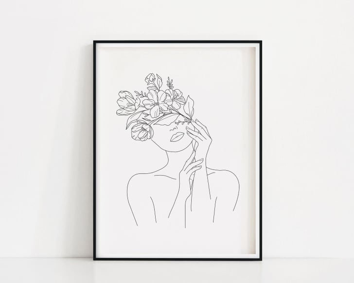 Head of Flowers Art Print Unique Home Decor From Etsy 2021 POPSUGAR