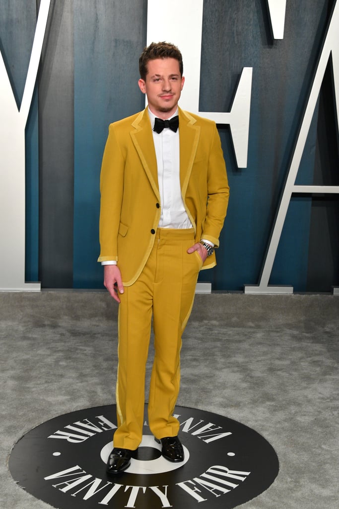 Charlie Puth's Yellow Fendi Suit at the 2020 Oscars