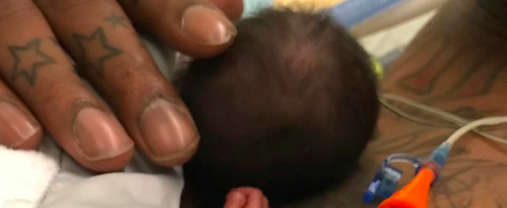 J.R. Smith Holds His Preemie Baby For the First Time
