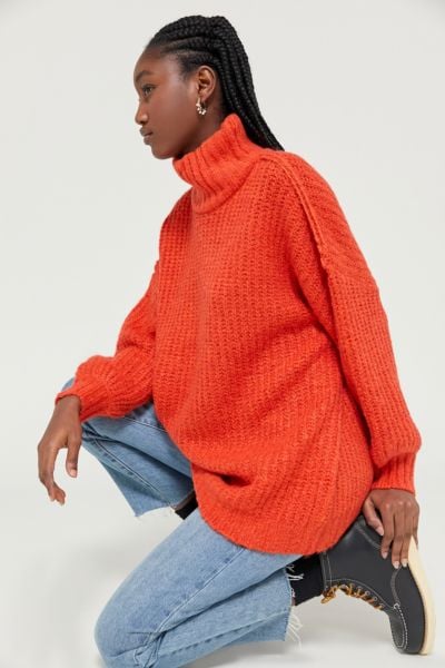 UO Gemini Turtleneck Tunic Sweater