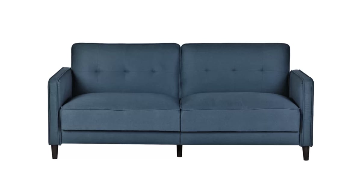 stetson velvet 80 square arms sofa bed