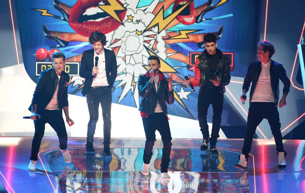 One Direction Performing at the Brit Awards in 2013