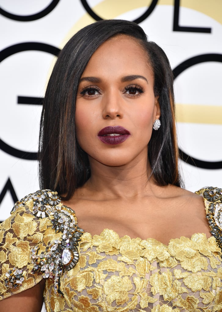 Kerry Washington's Hair and Makeup at the 2017 Golden Globes