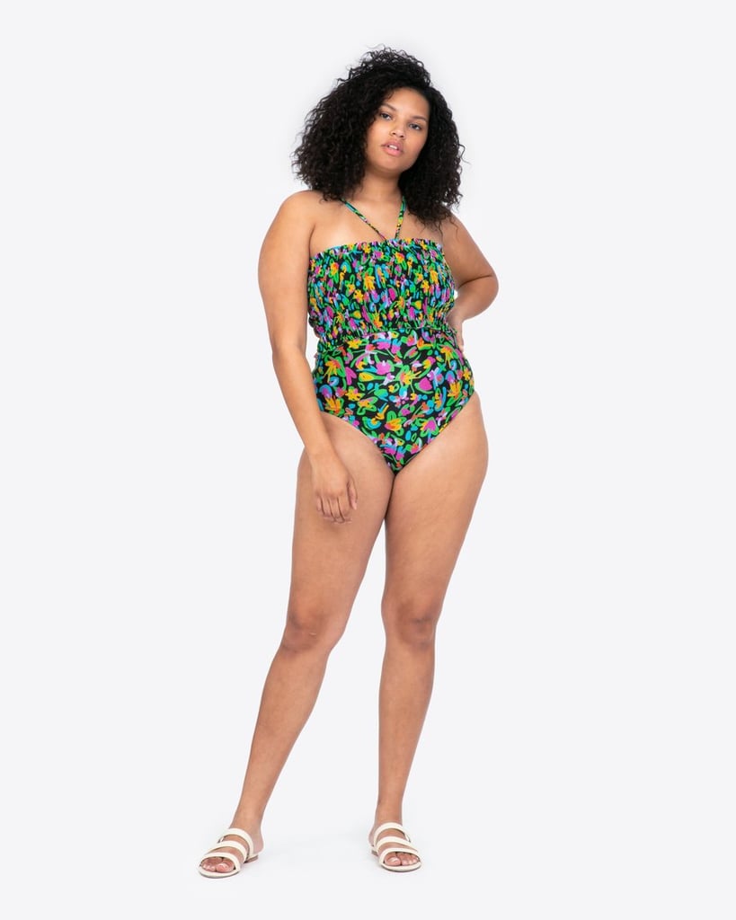 Tanya Taylor Kendra Smocked One-Piece Swimsuit