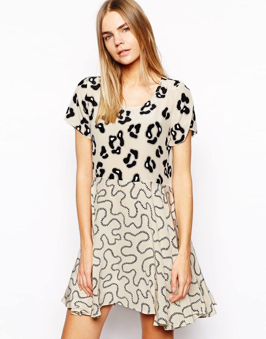 kelsey print flippy dress