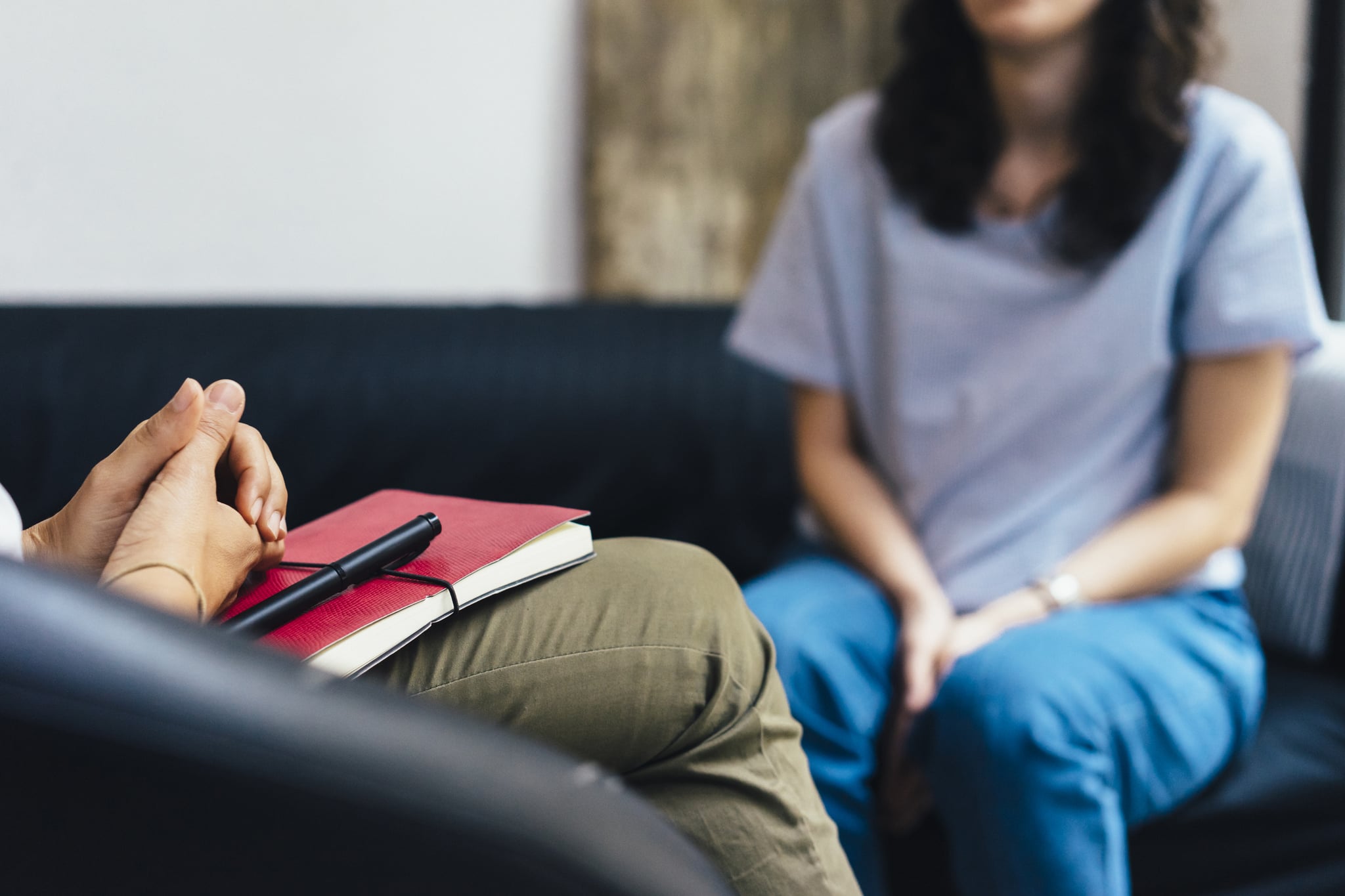 Woman during a psychotherapy session