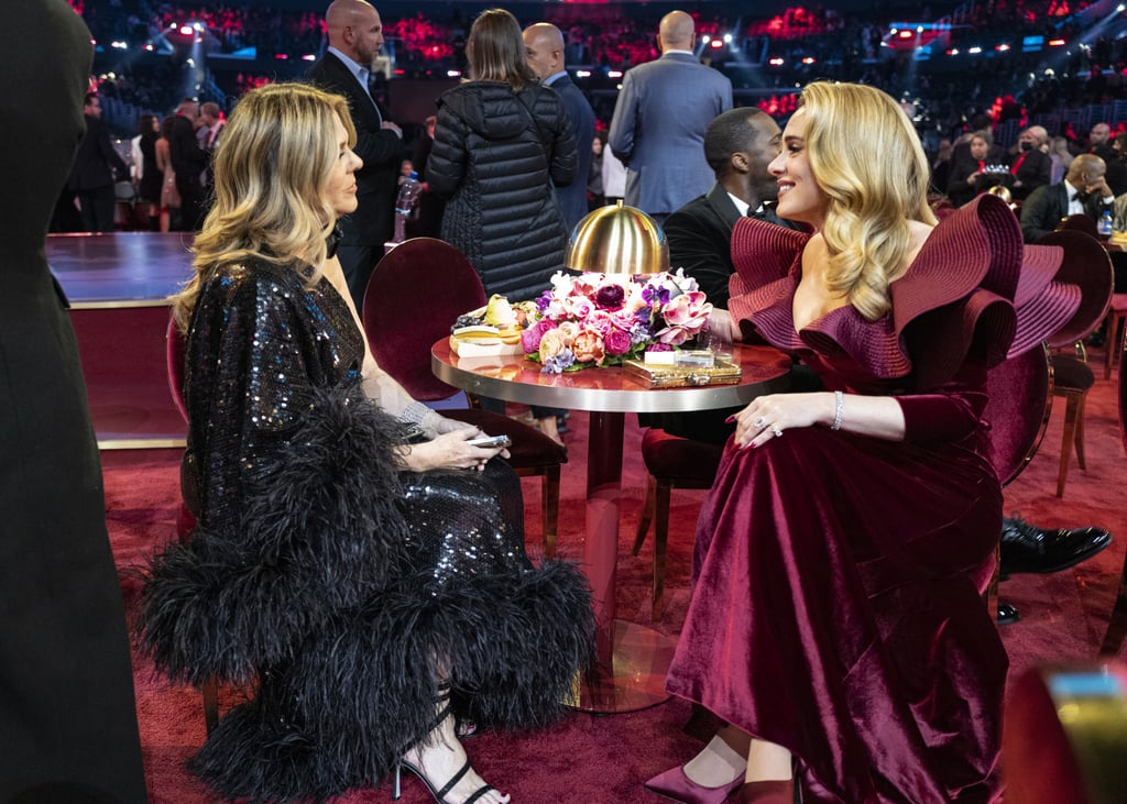 Adele and Rita Wilson at the 2023 Grammys