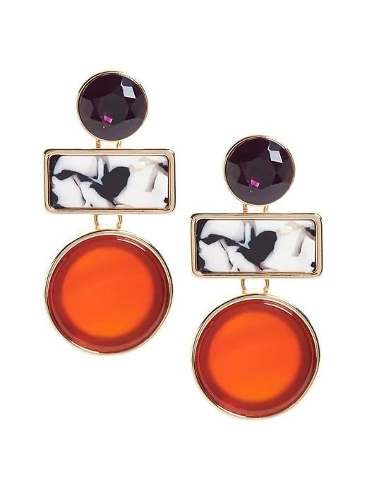 Red Agate Drop Earrings