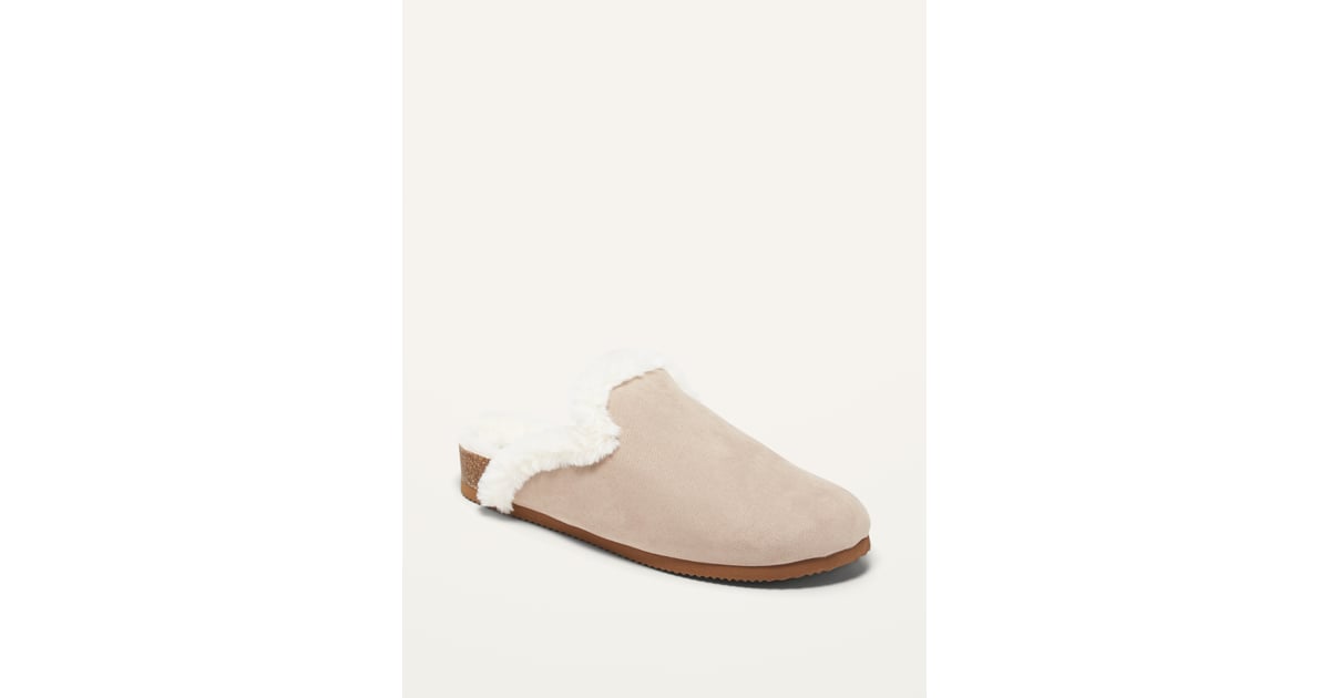 Faux Fur Lined Slip On Mule Slides for Women This Month s
