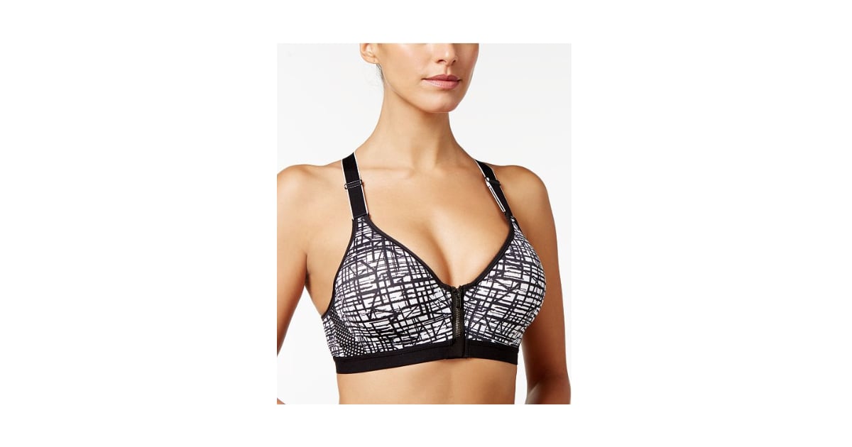 Maidenform Sport Secure ZipFront Medium Impact Sports Bra Best Front