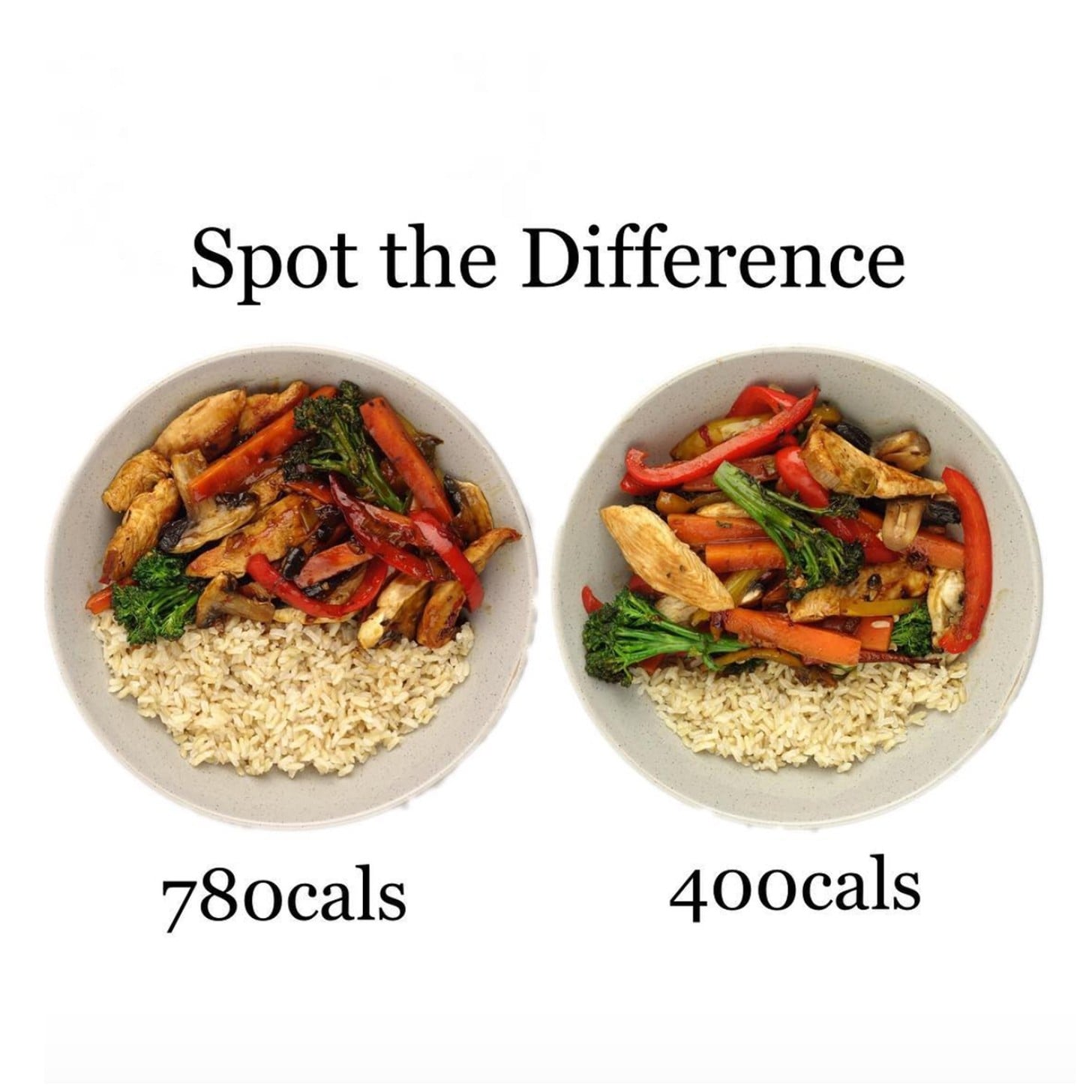 Rice portion outlet size