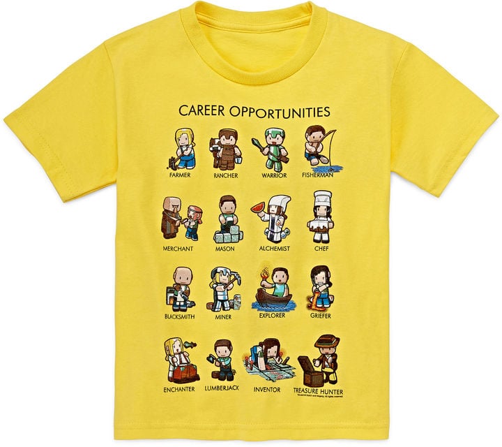 Minecraft Careers Graphic Tee