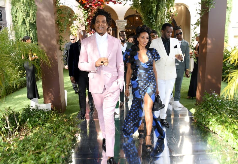 JAY-Z, June Ambrose, and Diddy at the 2020 Roc Nation Brunch in LA