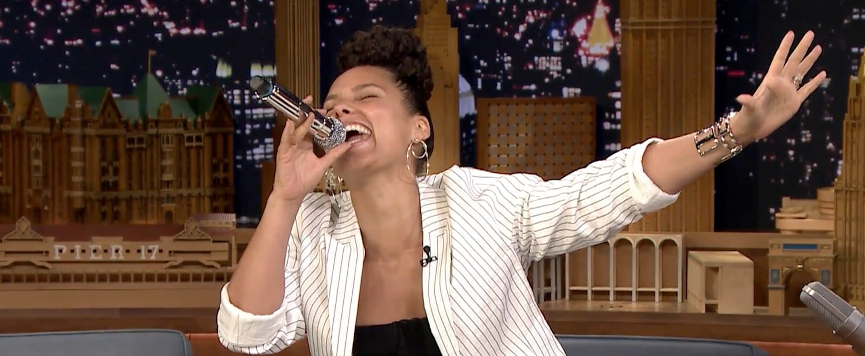 Alicia Keys Musical Impressions With Jimmy Fallon Video | PS Celebrity