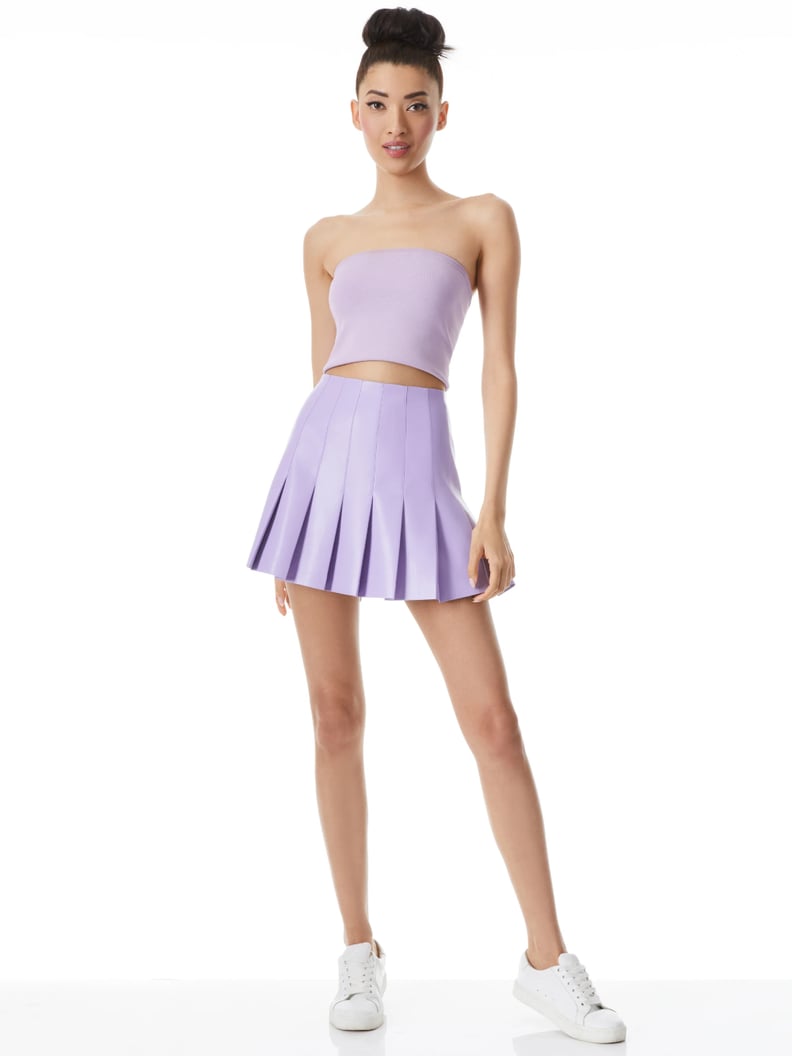 Kawaii Aesthetic: Alice and Olivia Carter Vegan Leather Mini Skirt