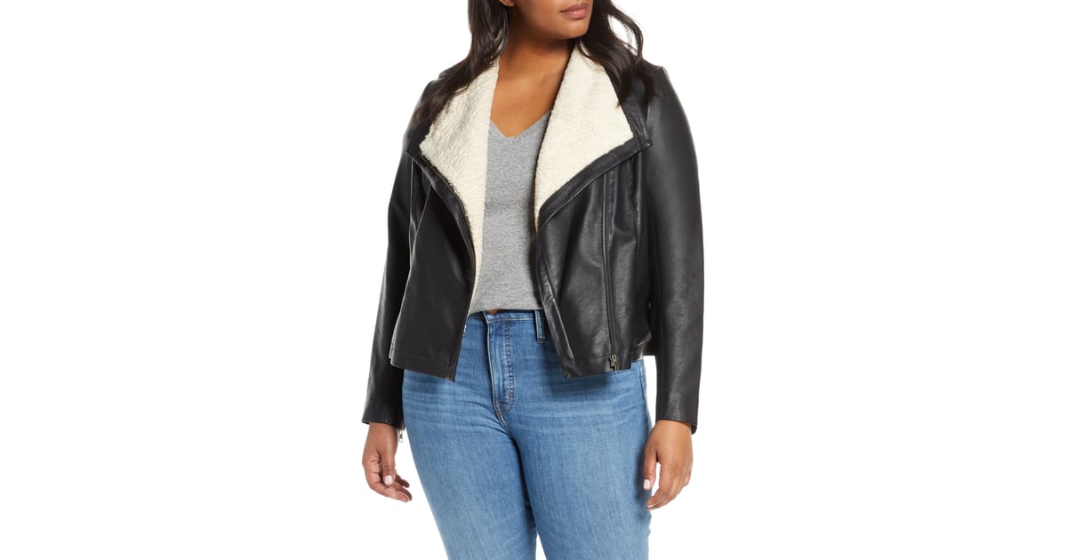 Caslon leather moto jacket online
