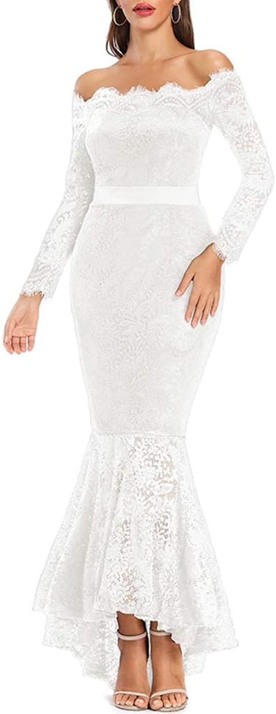 A Bestselling Dress: Floral Lace Long-Sleeve Wedding Dress