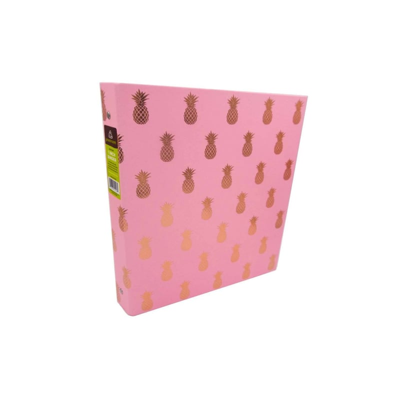 Gold Pineapple Ring Binder