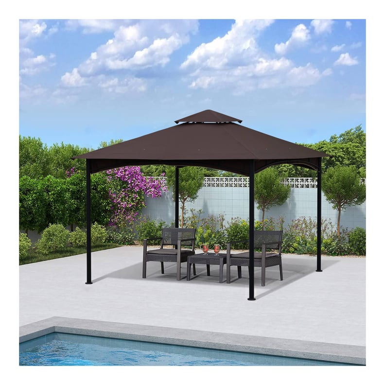 Outdoor Patio Square Steel Gazebo