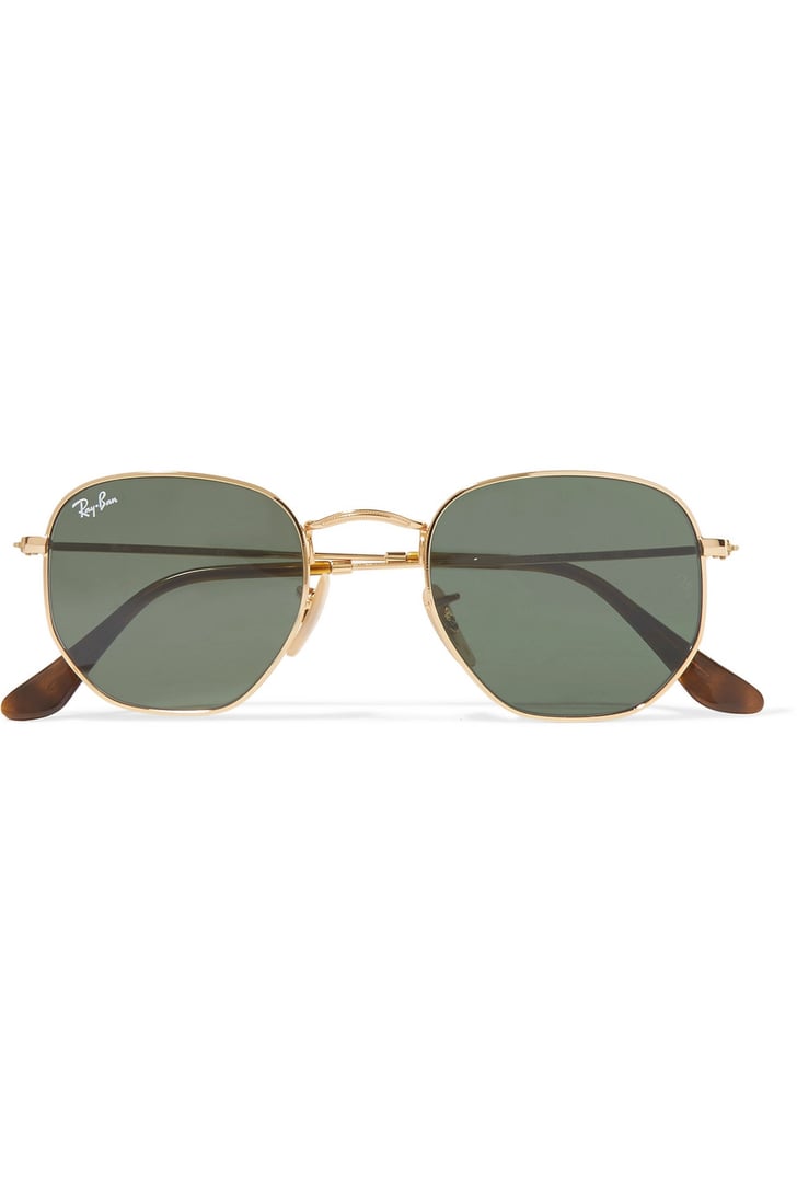 RayBan HexagonFrame GoldTone Sunglasses Fall Essentials Every