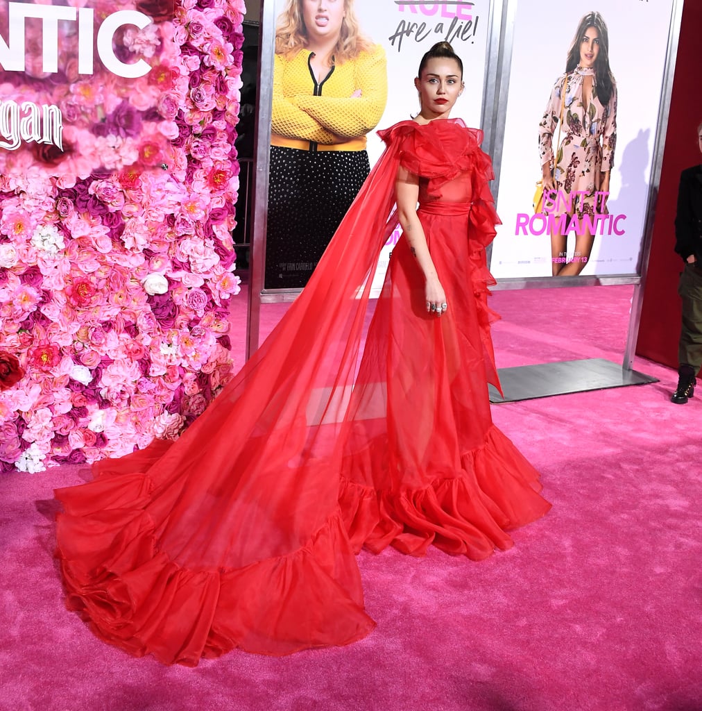 Miley Cyrus's Red Dress at Isn't It Romantic Premiere