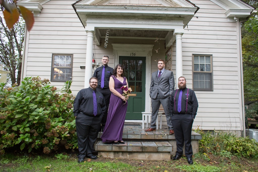 This Backyard Wedding Had Charming Rustic Halloween Decor