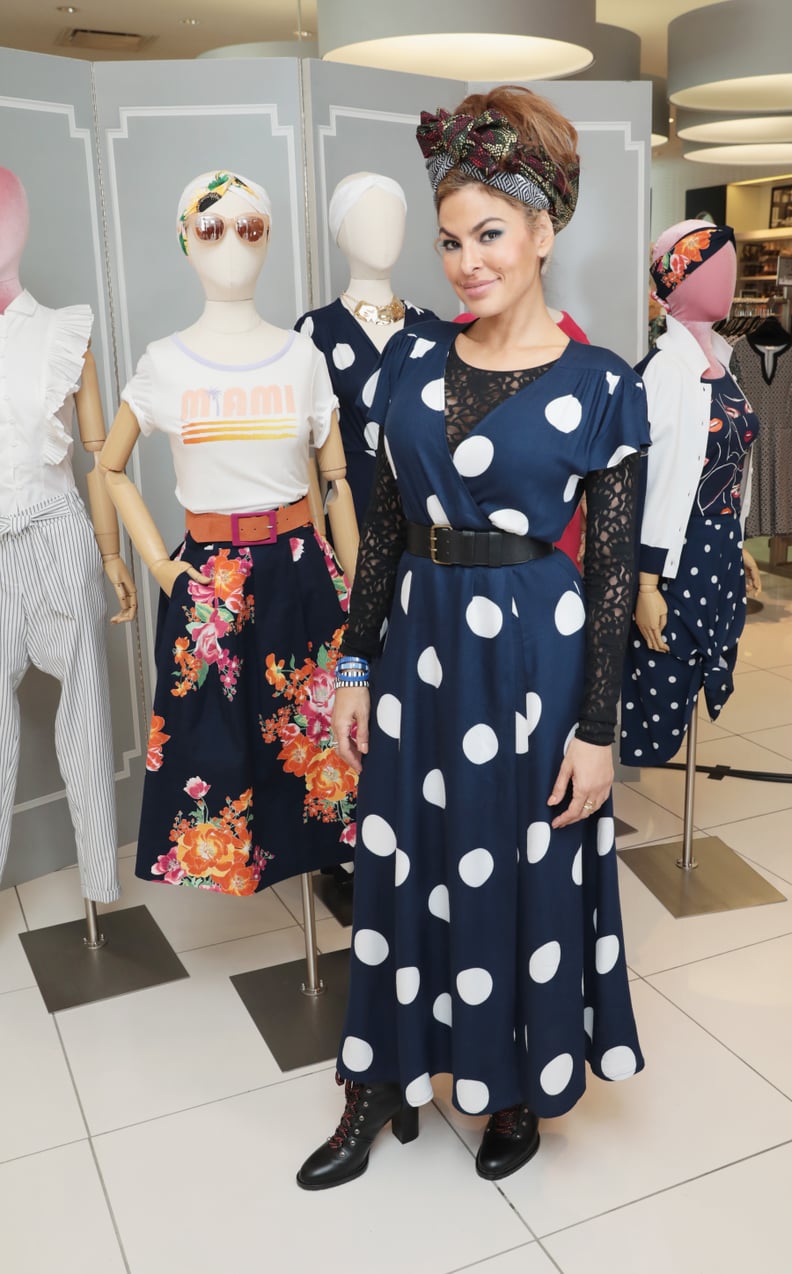 Eva mendes polka dot dress shop