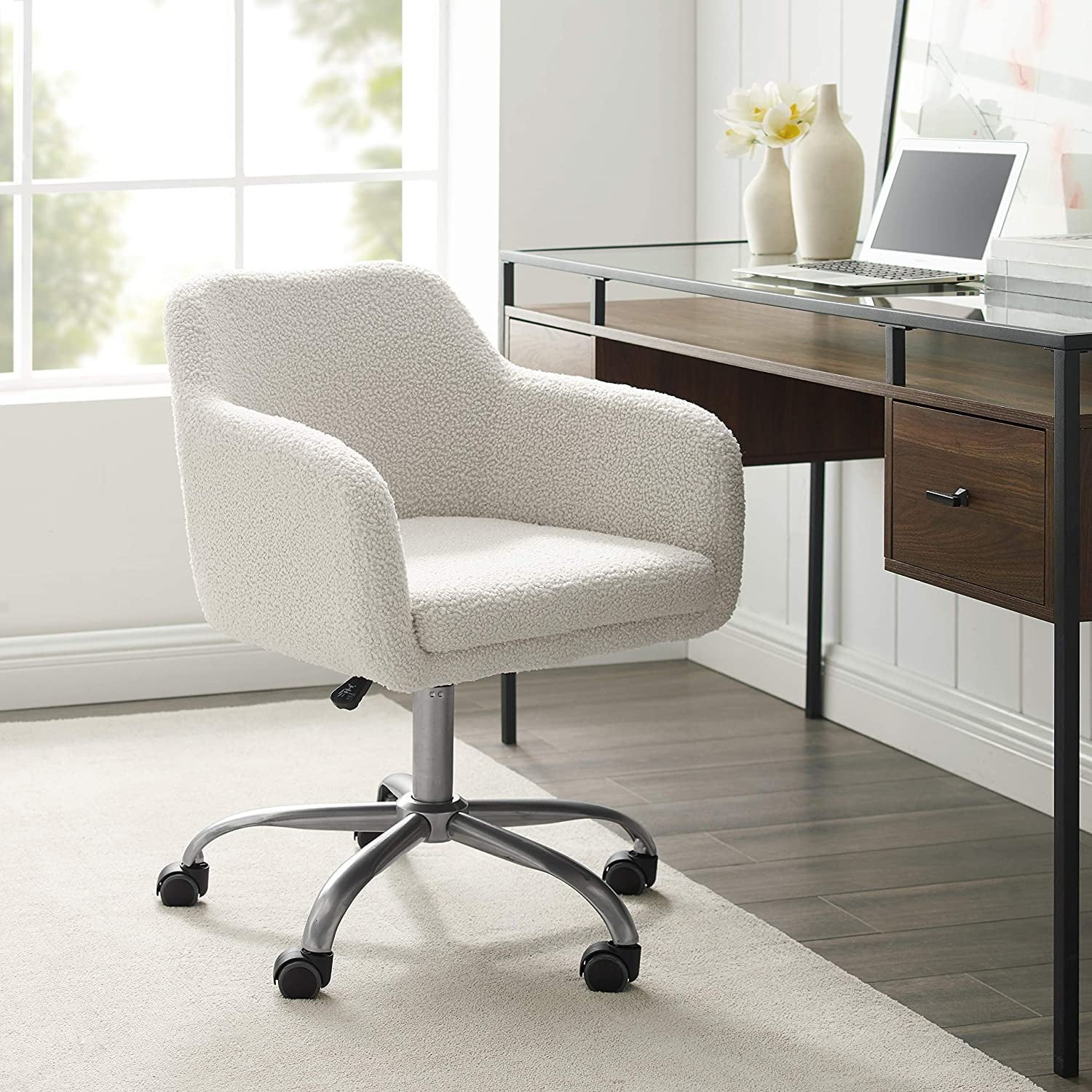Linon Home Decor Products Linon Brooklyn Sherpa Office Chair 23 Stylish And Functional Furniture Pieces That Ll Elevate Your Wfh Space Popsugar Home Photo 11 The fiona office chair adds a touch of fun and style to any workspace. linon home decor products linon